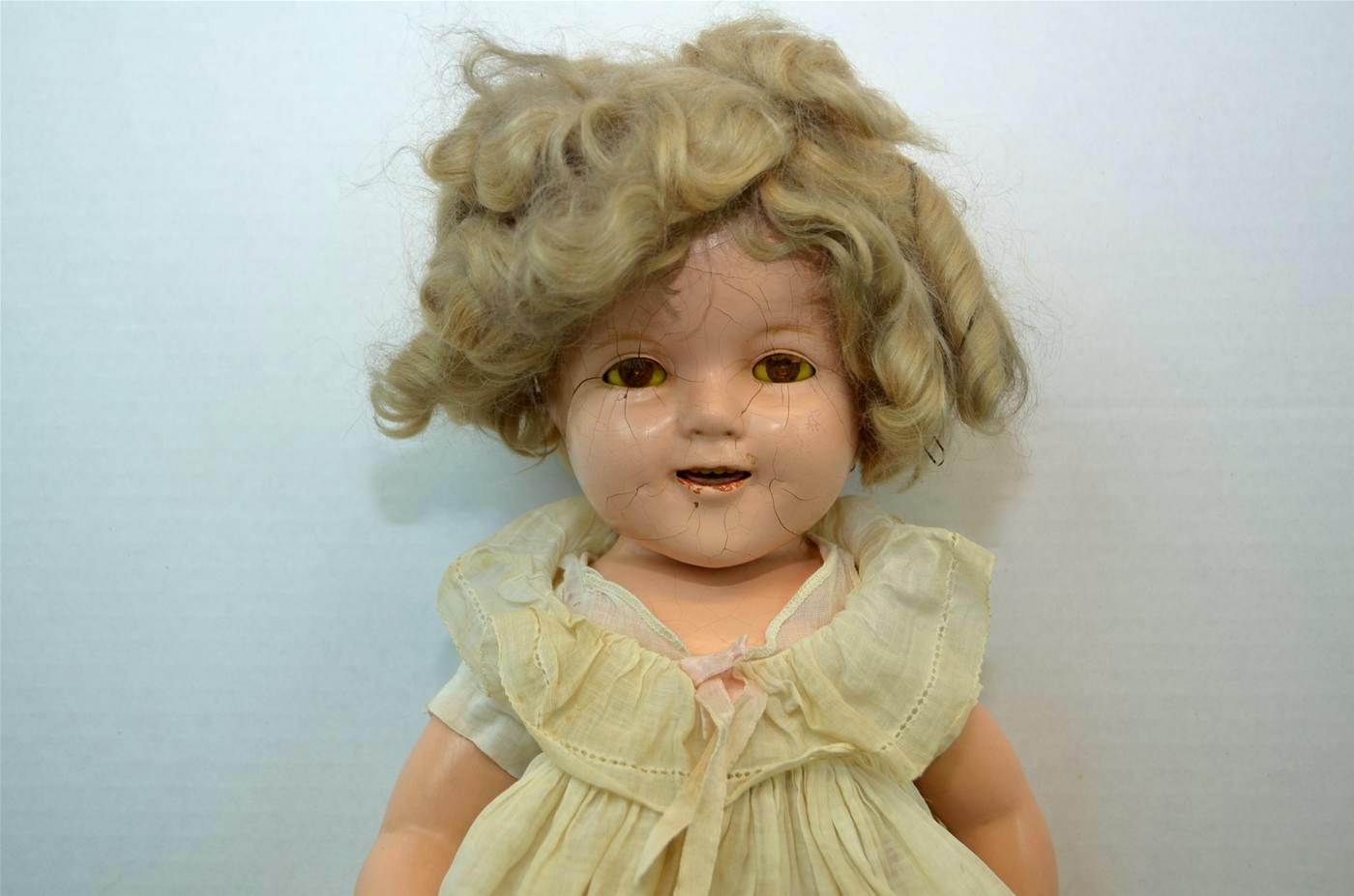 Vintage, 1930s Ideal 22 Inch SHIRLEY TEMPLE Composition Doll